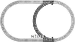 Electric O Gauge Train Track Inner Passing Loop Add-On Pack for Model Railroa