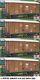 Four Yes 4 G Scale 45mm Gauge Railway Box Car Brown Cargo Boxcar Garden Train