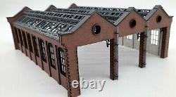 FULLY BUILT! Modelux OO Gauge 3 Road Victorian Engine Shed Kit