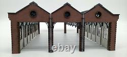 FULLY BUILT! Modelux OO Gauge 3 Road Victorian Engine Shed Kit