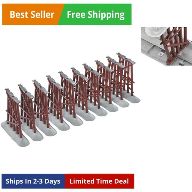 Fastrack 10-piece Elevated O Gauge Model Train Trestle Set