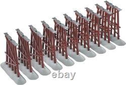 FasTrack 10-Piece Elevated O Gauge Model Train Trestle Set