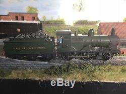 GWR (ex MSWR) 2-4-0 HAND BUILT IN THE SIXTYS BUILT 3 RAIL ELECTRIC O GAUGE