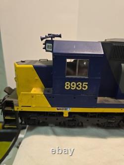 G Scale Aristo Craft CSX SD-45 Diesel Loco ART-22410 #8935 & CSX Freight Car