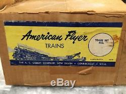Gilbert American Flyer'S' Gauge 5300T Miner's Work Train Triples Boxed Set Rare