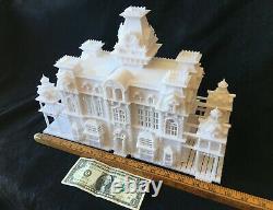 GoldRushBay O-Scale Miniature Victorian Train Station/Depot White O-Gauge Model