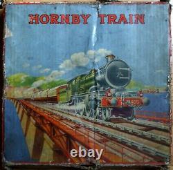 HORNBY No. 2 0 Gauge Mixed Goods LMS c. 1930 Train Set Clockwork Railway Model