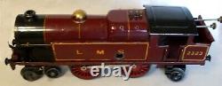 HORNBY No. 2 0 Gauge Mixed Goods LMS c. 1930 Train Set Clockwork Railway Model