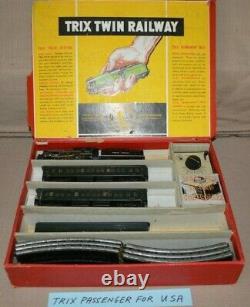 HO Gauge Postwar Trix Twin Train Set Original Box England TTR USA Passenger