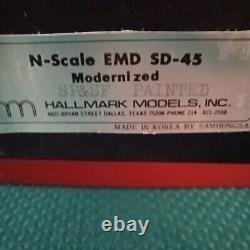 Hallmark Models N Gauge SF painted Brass EMD SD-45 by Samhongsa Circa 1980s