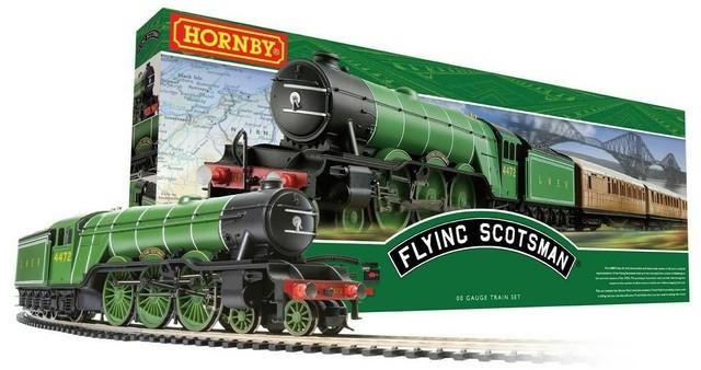 Hornby Flying Scotsman Oo Gauge Model Train Set R1255m Returned Set