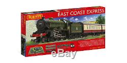 Hornby R1214 East Coast Express Electric Train Set Oo Gauge Steam Loco DCC Ready