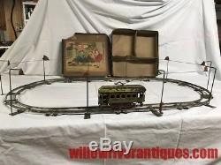 IVES Early Prewar O Gauge 810 Trolley Outfit! Original Box & Catenary! 1912! CT