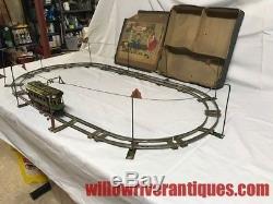 IVES Early Prewar O Gauge 810 Trolley Outfit! Original Box & Catenary! 1912! CT