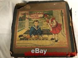 IVES Early Prewar O Gauge 810 Trolley Outfit! Original Box & Catenary! 1912! CT