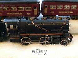 IVES Lionel No. 258 Loco with3-Car 603, 603 & 604 Passenger Set, O Gauge Prewar