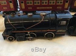 IVES Lionel No. 258 Loco with3-Car 603, 603 & 604 Passenger Set, O Gauge Prewar