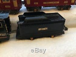 IVES Lionel No. 258 Loco with3-Car 603, 603 & 604 Passenger Set, O Gauge Prewar