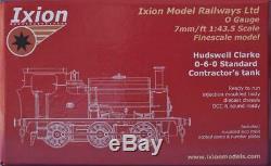 Ixion O Gauge Ios-hcf Hudswell Clarke 0-6-0 Standard Contractors Tank Sound Redy