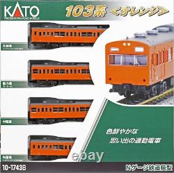 KATO 10-1743B N Gauge Series 103 Orange 4-Car Set Railway Model Train new F/S