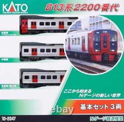 KATO 10-2047 JR Kyushu Series 813-2200 3-Car Basic Set N Gauge Model Train Japan