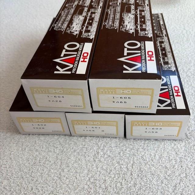 Kato Ho Gauge Model Train Set 5 Car Lot? 58/? 28/? 65 Used
