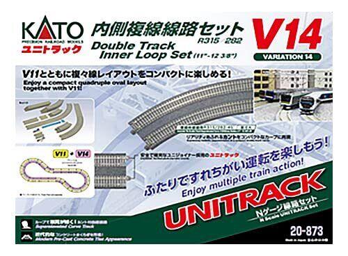 Kato Ngauge V14 Double Track Inner Loop Set R315/282 20-873 Model Train Rail Set