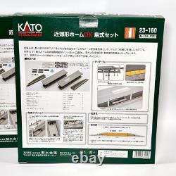 KATO N Gauge 23-160 Suburban Home DX Island Platform Set Model Train 2 Sets KATO N Gauge 23-160 Suburban Home DX Island Platform Set Model Train 2 Sets