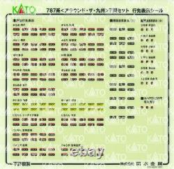 KATO N Gauge 787 Series Around the Kyushu 7-Car Set 10-1540 Railway Model Train