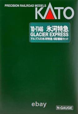 KATO N Gauge Alps Glacier Express 4-Car Set 10-1146 Model Train