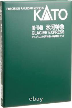 KATO N Gauge Alps Glacier Express 4-Car Set 10-1146 Model Train
