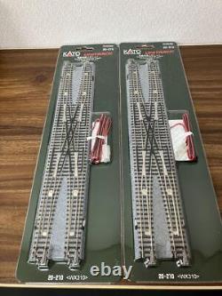 KATO N Gauge Double Crossover Track 20-210 Model Train 2-Pack Rail Accessory KATO N Gauge Double Crossover Track 20-210 Model Train 2-Pack Rail Accessory
