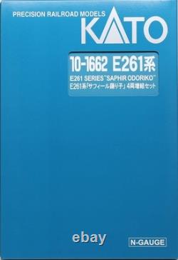 KATO N Gauge E261series Saphir Odoriko Add-on Set 4cars 10-1662 Model Train KATO N Gauge E261series Saphir Odoriko Add-on Set 4cars 10-1662 Model Train