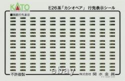 KATO N Gauge E26 Series Cassiopeia 6-Car Add-On Set Model Train Japan NEW F/S