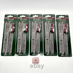 KATO N Gauge Electric Turnout No. 4 Right 20-221 Model Train Track 5-Pack Set KATO N Gauge Electric Turnout No. 4 Right 20-221 Model Train Track 5-Pack Set