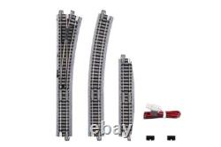KATO N Gauge Electric Turnout No. 4 Right 20-221 Model Train Track 5-Pack Set KATO N Gauge Electric Turnout No. 4 Right 20-221 Model Train Track 5-Pack Set