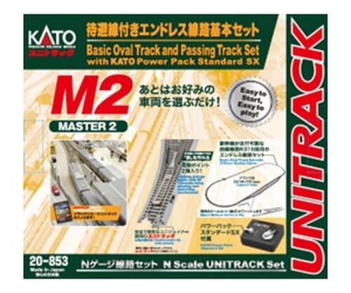 Kato N Gauge M2 20-853bk Endless Track Model Train Set Starter Kit Japan