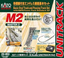 KATO N Gauge M2 Endless with Standby Line Basic Set 20-853 Model Train Master 2 KATO N Gauge M2 Endless with Standby Line Basic Set 20-853 Model Train Master 2