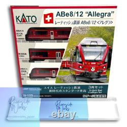 KATO N Gauge Rhaetian Railway ABe8/12 Allegra 10-1273 Railway Model Train JP