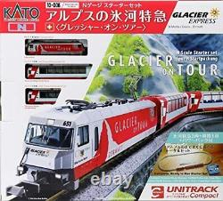 KATO N Gauge Starter Set Alps Glacier Express Glacier On Tour 10-006 Model Train