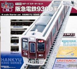 KATO N Gauge Starter Set Hankyu Series 9300 10-024 Model Train Introductory Set KATO N Gauge Starter Set Hankyu Series 9300 10-024 Model Train Introductory Set