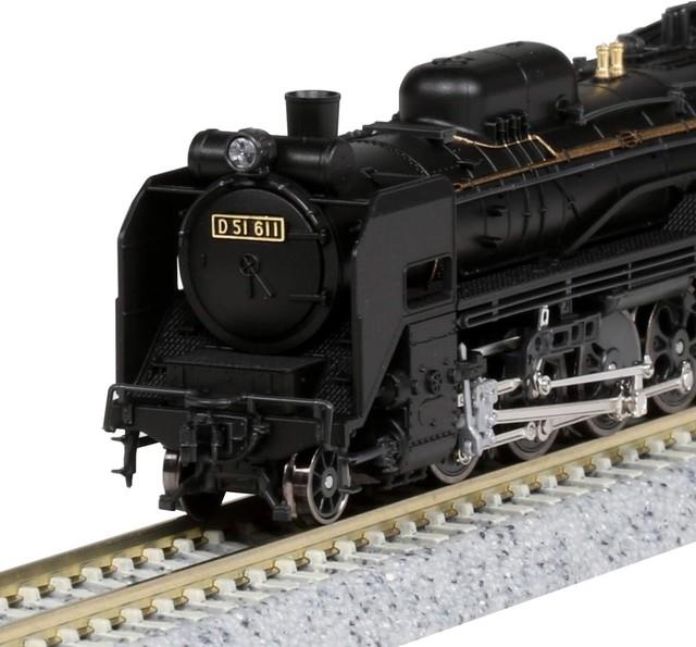 Kato N Gauge Steam Locomotive D51 Standard Type 2016-9 Model Train