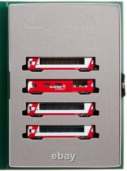 KATO N gauge Alps Glacier Express Add-On 4-Car Set Model Train Japan Import