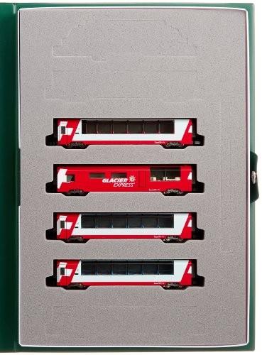 Kato N Gauge Alps Glacier Express Add-on 4-car Set Model Train Japan Import
