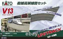 KATO N gauge V13 Double Track Viaduct Basic R414/381 20-872 Model Train Rail Set KATO N gauge V13 Double Track Viaduct Basic R414/381 20-872 Model Train Rail Set