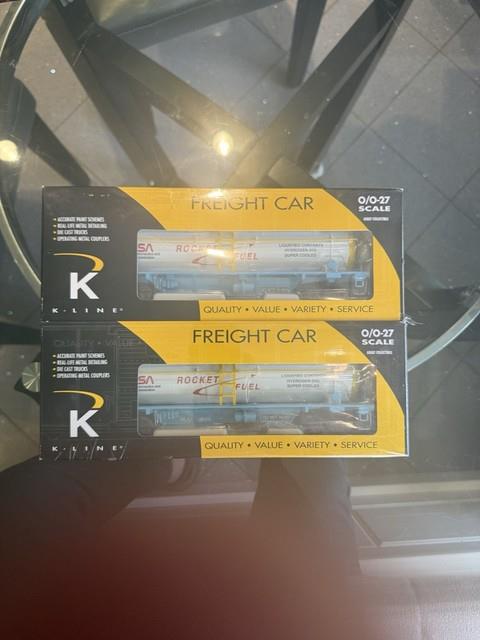 K-line K635-8016 Nasa Rocket Fuel Double Dome Tank Car O Gauge Model Train Car