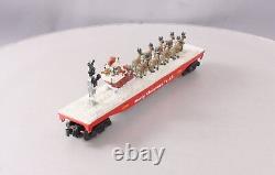 K-Line K691-7402 O Gauge Santa & 9 Reindeer Flatcar #121350 NIB