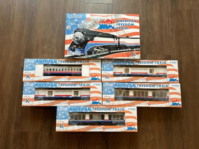K-line K-1122 O Gauge American Freedom Steam Passenger Train Set Ex/box