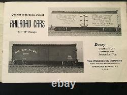 K Original 1941 Westbrook Scale O Gauge Model Train Railroad Cars Locomotives