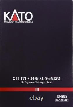 Kato N Gauge C11 171+14 Series 500 Winter Wetlands 6 Car Set Model Train 10-1958